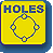 HOLES button